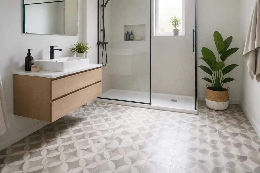 découvrez notre carrelage adhésif pour salle de bain, alliant installation facile et design moderne pour un intérieur élégant et pratique.