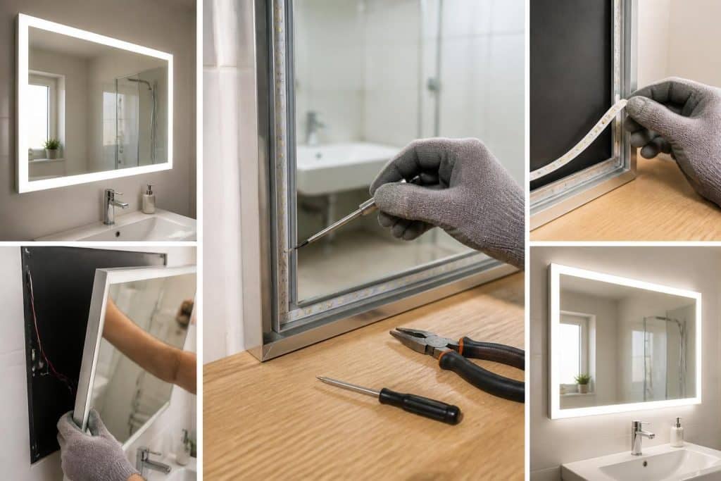 découvrez comment changer la led de votre miroir de salle de bain grâce à nos étapes détaillées et conseils pratiques pour un éclairage optimal et sécurisé.