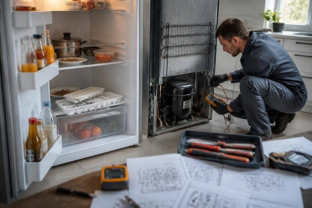 découvrez les causes possibles pour lesquelles votre frigo ne refroidit plus malgré un moteur en marche, et trouvez des solutions efficaces pour réparer votre appareil rapidement.