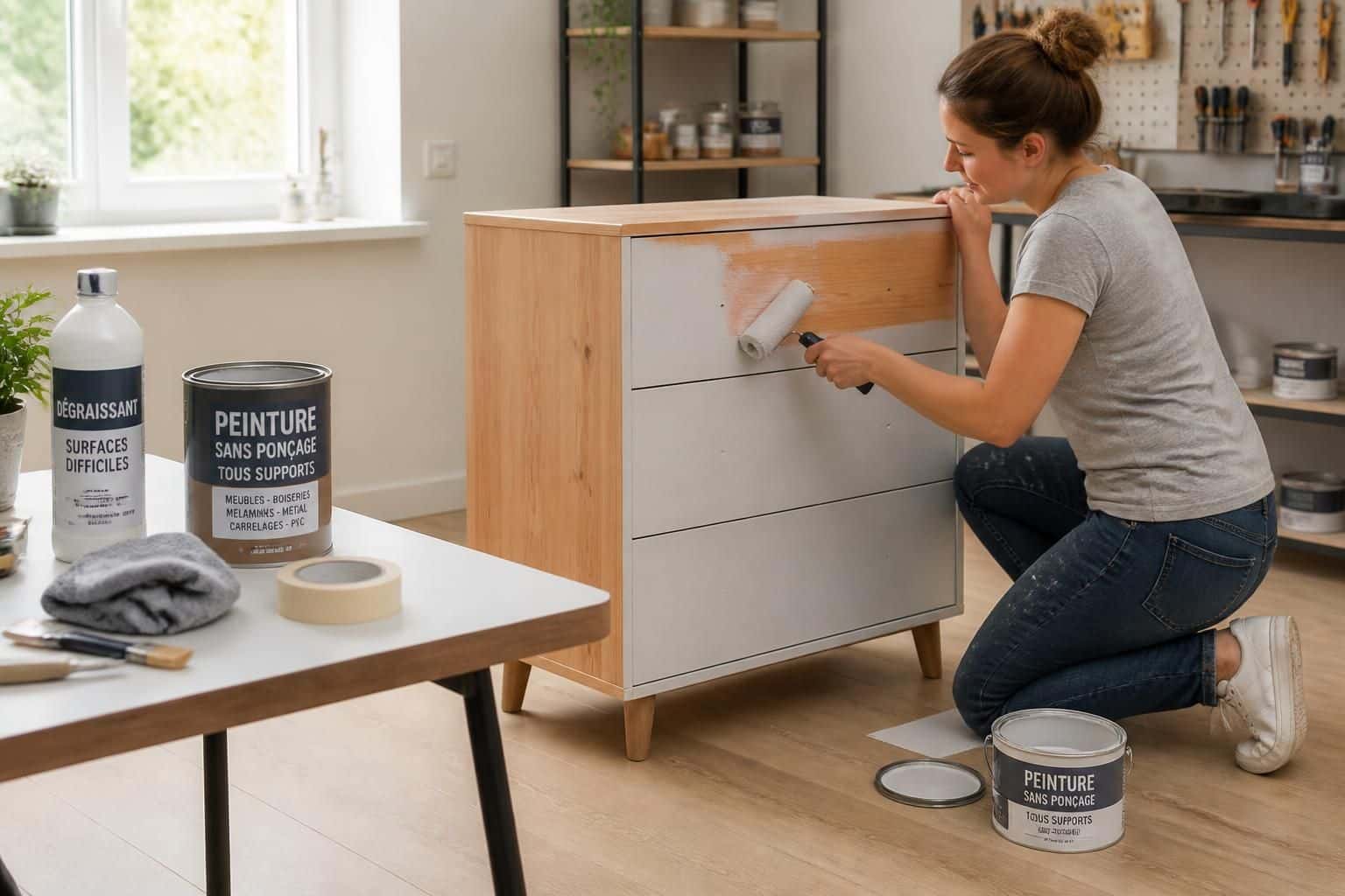 découvrez comment peindre un meuble sans poncer grâce à nos astuces pratiques et choisissez la peinture adaptée pour un résultat impeccable et durable.