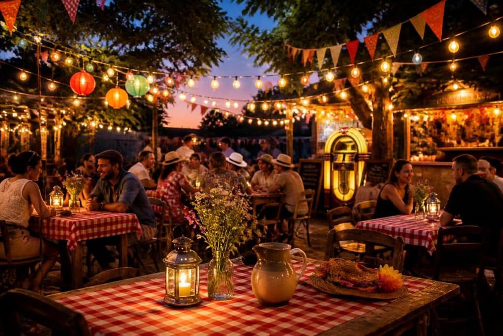 découvrez des idées et accessoires pour une décoration guinguette réussie, parfaite pour créer une ambiance festive et conviviale lors de vos événements.