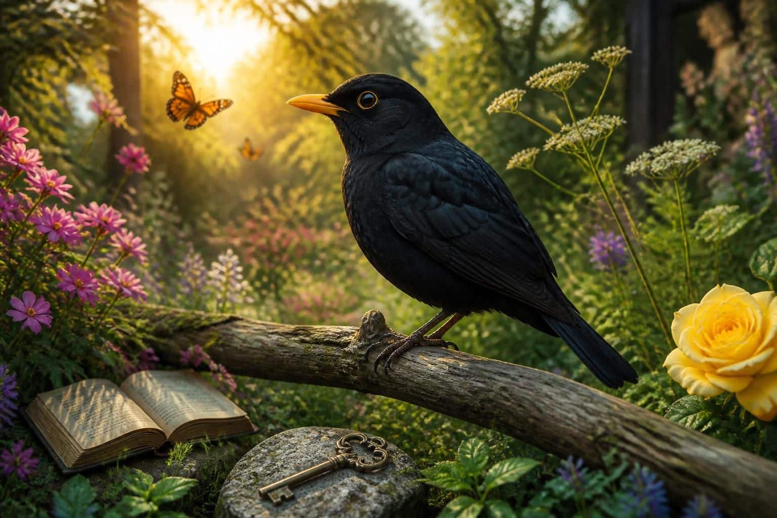 découvrez la signification du merle dans votre jardin et les symboles ainsi que les messages qu'il porte. apprenez à interpréter la présence de cet oiseau chez vous.