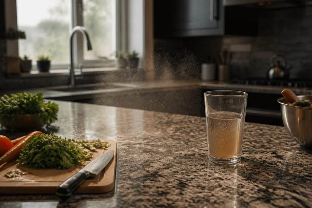 découvrez les risques potentiels pour la santé liés aux plans de travail en granit et les précautions à prendre pour un usage sûr dans votre cuisine.