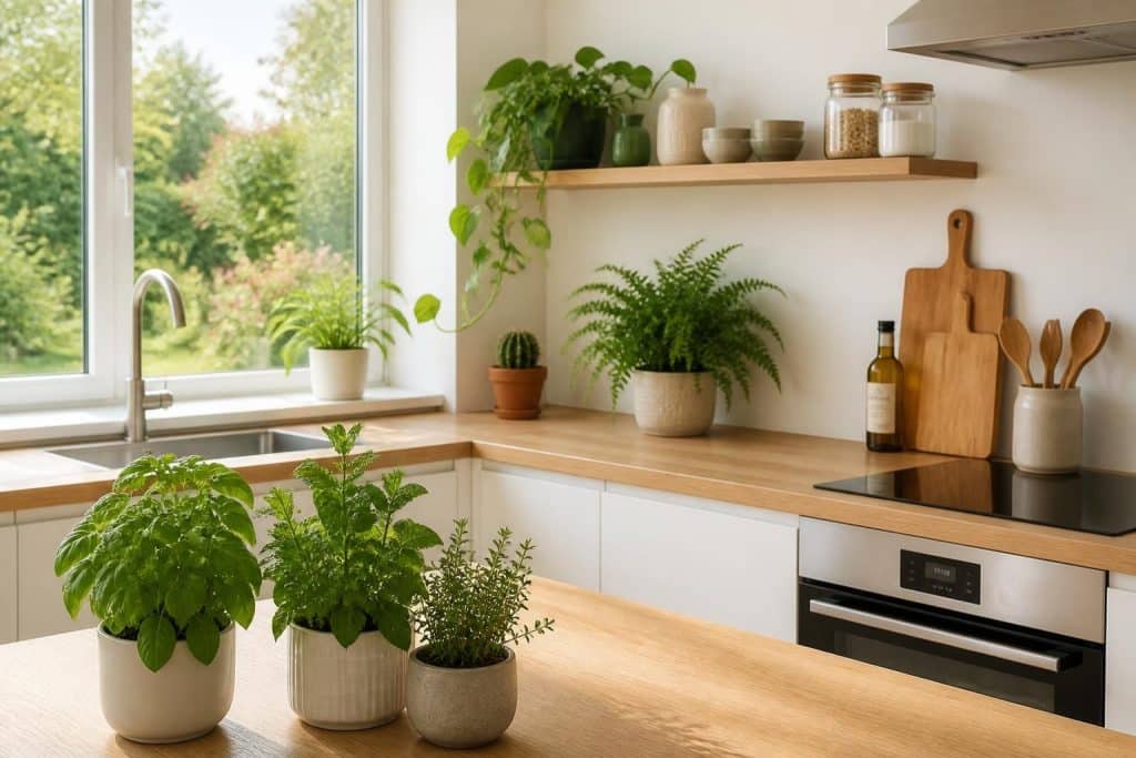 découvrez comment choisir et entretenir les meilleures plantes pour votre cuisine, alliant décoration et fraîcheur au quotidien.